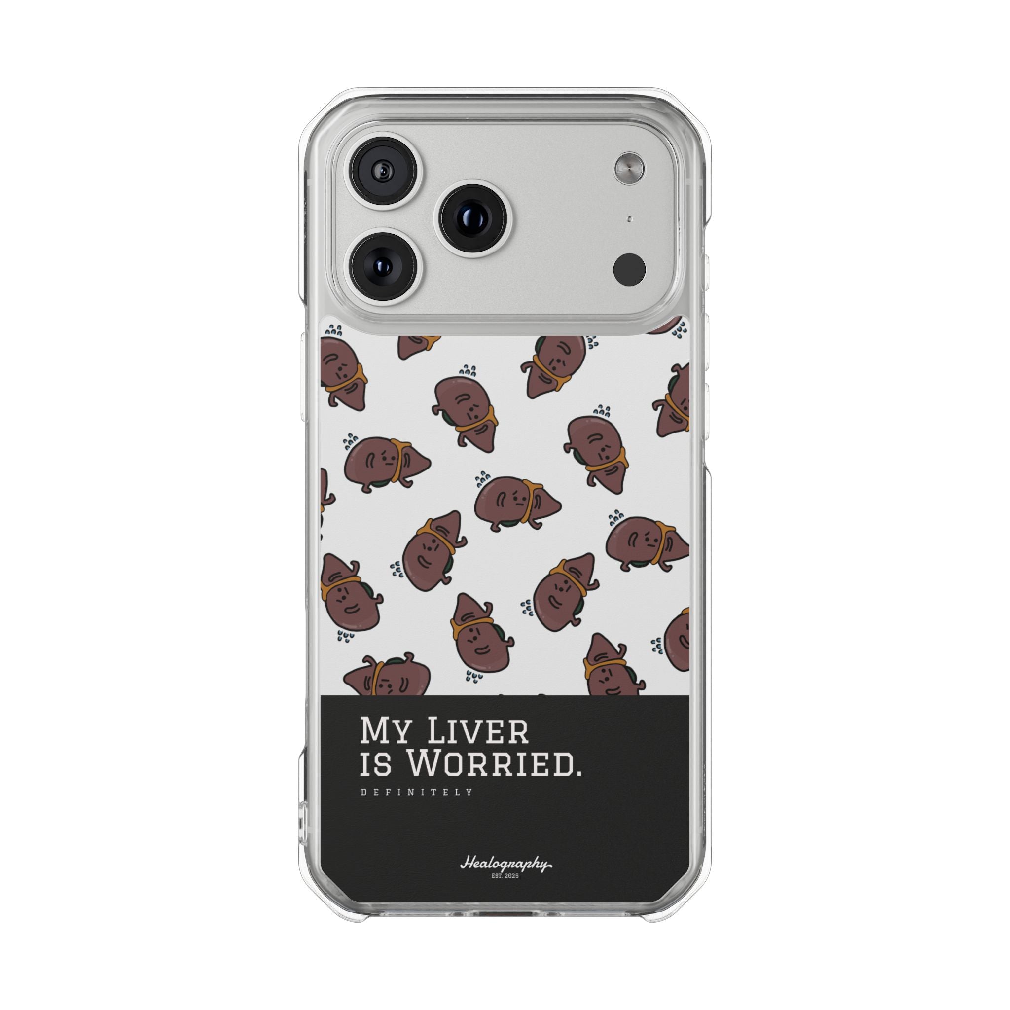 Worried Liver#4 | Magnetic Clear Impact iPhone Case