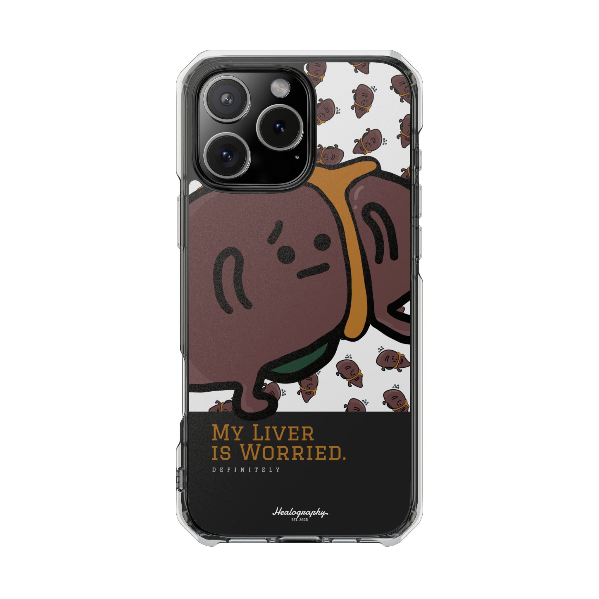 Worried Liver#3 | Magnetic Clear Impact iPhone Case