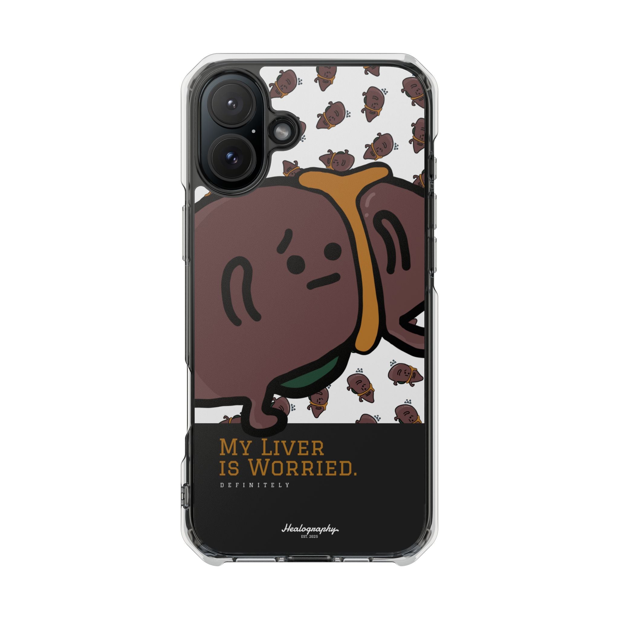 Worried Liver#3 | Magnetic Clear Impact iPhone Case