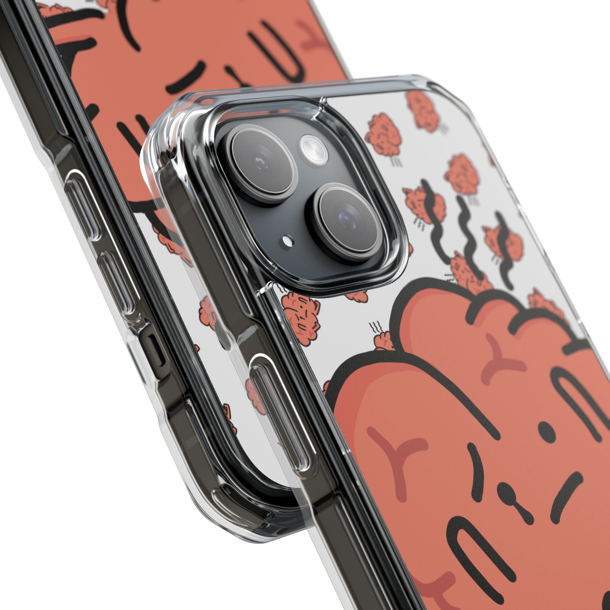 Worried Brain#3 | Magnetic Clear Impact iPhone Case