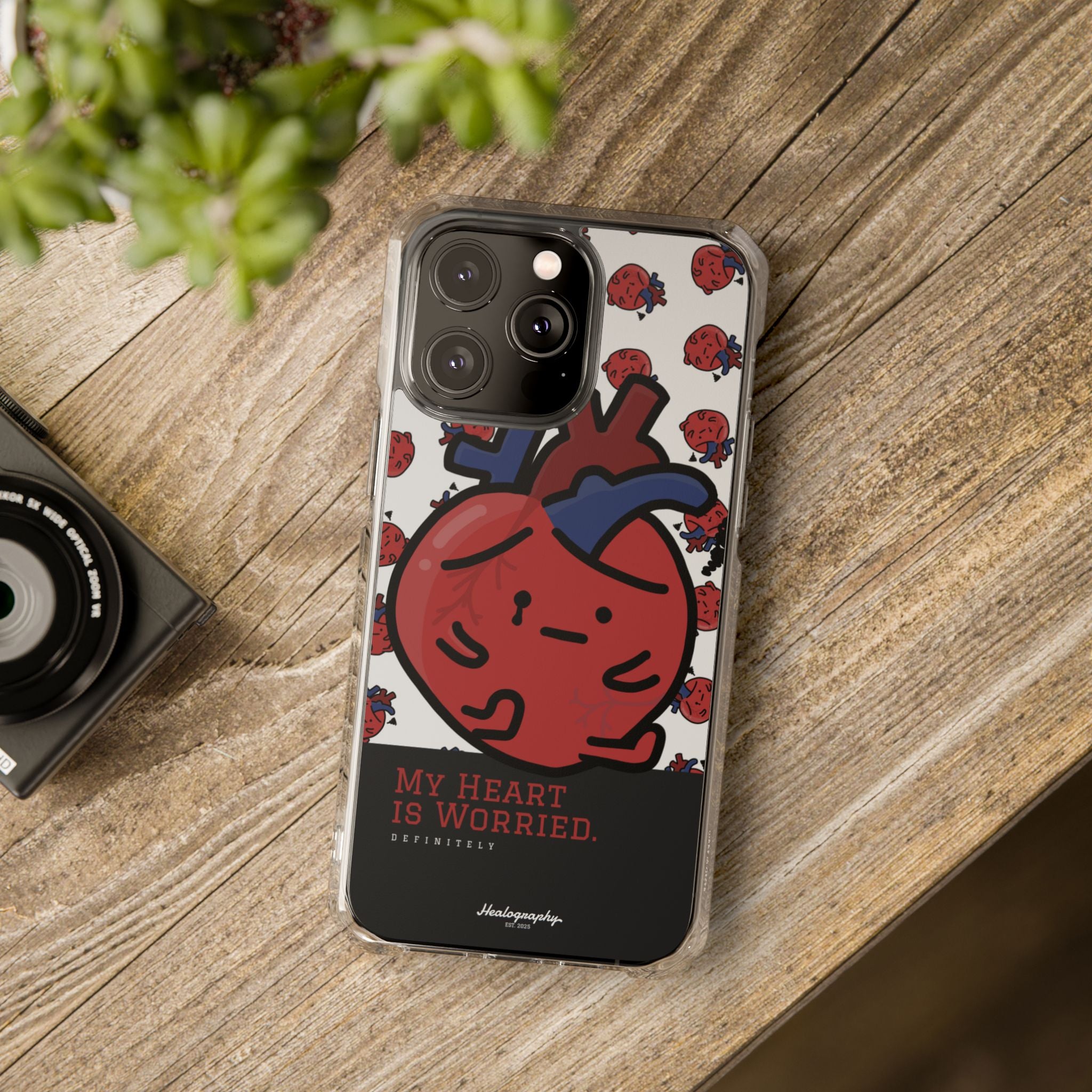 Worried Heart#3 | Magnetic Clear Impact iPhone Case